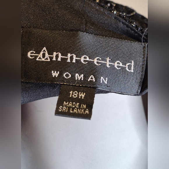 Connected Woman Cute Black Dress  glitters - Picture 4 of 16